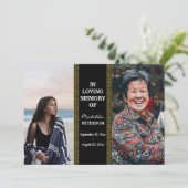 Beerdigung des Lebens damals und heute 2 Foto Beer Einladung (Stehend Vorderseite)