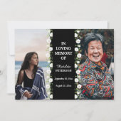 Beerdigung des Lebens damals und heute 2 Foto Beer Einladung (Vorderseite)