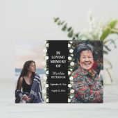 Beerdigung des Lebens damals und heute 2 Foto Beer Einladung (Stehend Vorderseite)