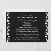 Beerdigung des Lebens damals und heute 2 Foto Beer Einladung (Rückseite)