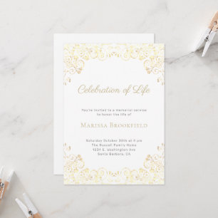 Beerdigung des Lebens Einladung