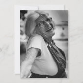 Beerdigung des Lebens Elegantes Foto Beerdigung Einladung (Rückseite)