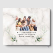 Beerdigung des Lebens Foto-Beerdigung Gästebuch (Rückseite)