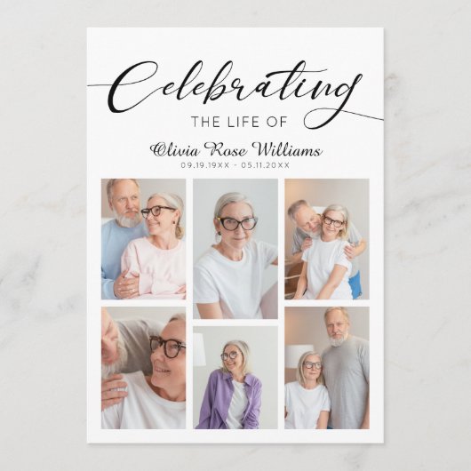 Beerdigung des Lebens Gedenkstätte für das moderne Programm (Vorderseite)