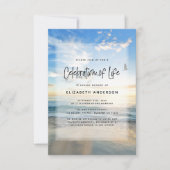 Beerdigung des Lebens im Ozean Einladung (Vorderseite)