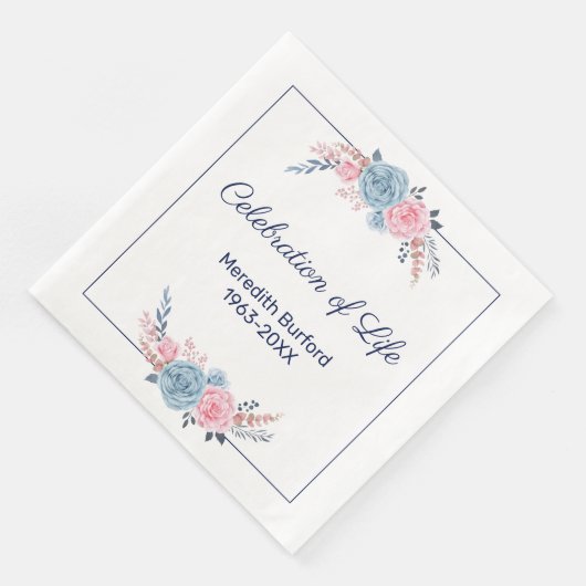 Beerdigung des Lebens Serviette (Ecke)