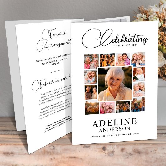 Beerdigung des lebensbegleitenden Fotos Bifold Bee Flyer