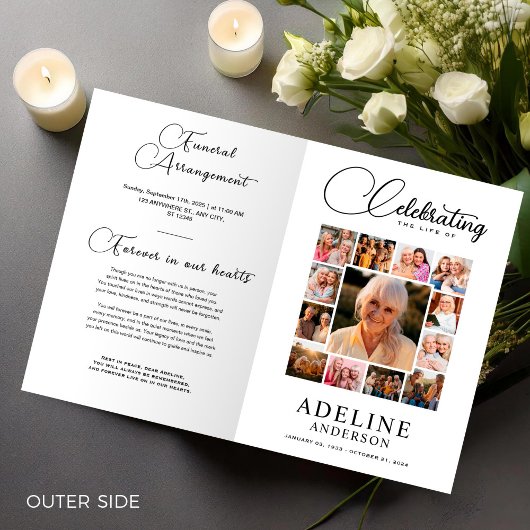 Beerdigung des lebensbegleitenden Fotos Bifold Bee Flyer