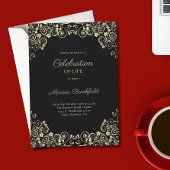 Beerdigung des Lebensdenkmals Einladung