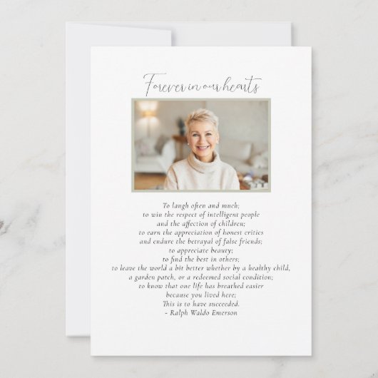 Beerdigung des Lebensfarbenfloralen Begräbnisses Einladung (Rückseite)