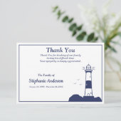 Beerdigung des Leuchtturms Dankeschön-Karte Dankeskarte (Stehend Vorderseite)