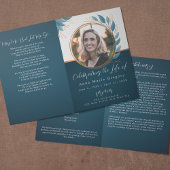 Beerdigung des Life Foto Bronze-Gedenkfeier Programm