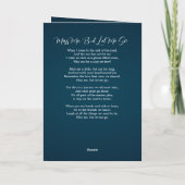 Beerdigung des Life Foto Bronze-Gedenkfeier Programm (Rückseite)