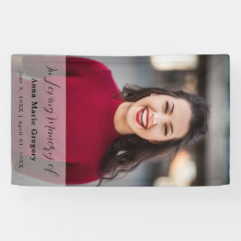 Beerdigung des Life Foto Einfache Gedenkfeier Banner