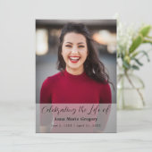 Beerdigung des Life Foto Einfache Gedenkfeier Programm (Stehend Vorderseite)