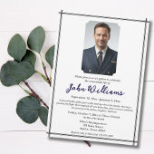 Beerdigung des Life Memorial Foto Moderne Einladung