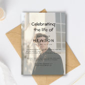 Beerdigung des "Life Overlay Foto" Gedenkstätte Einladung