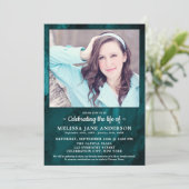 Beerdigung des Personalisierten Fotos Einladung (Stehend Vorderseite)