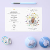 Beerdigung des Programms zur Beerdigung des Fotos Flyer (Einzeln)