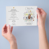 Beerdigung des Programms zur Beerdigung des Fotos Flyer (Handgriff)