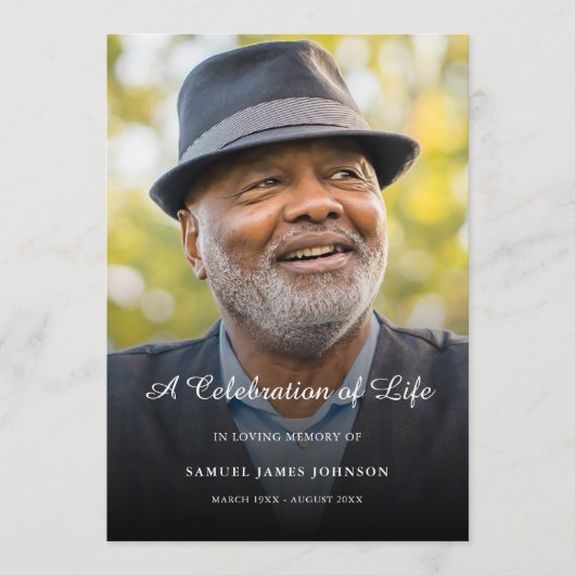 Beerdigung des Programms zur Beerdigung des Fotos Programm (Vorderseite)