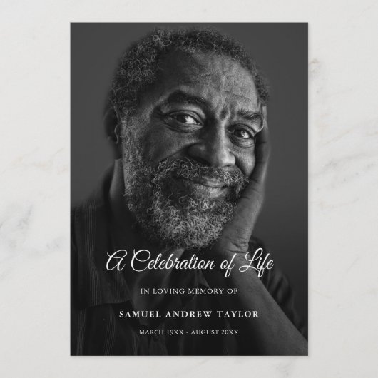 Beerdigung des Programms zur Beerdigung des Fotos Programm (Vorderseite)