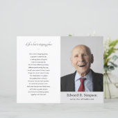 Beerdigung des Programms zur Beerdigung des Lebens (Stehend Vorderseite)