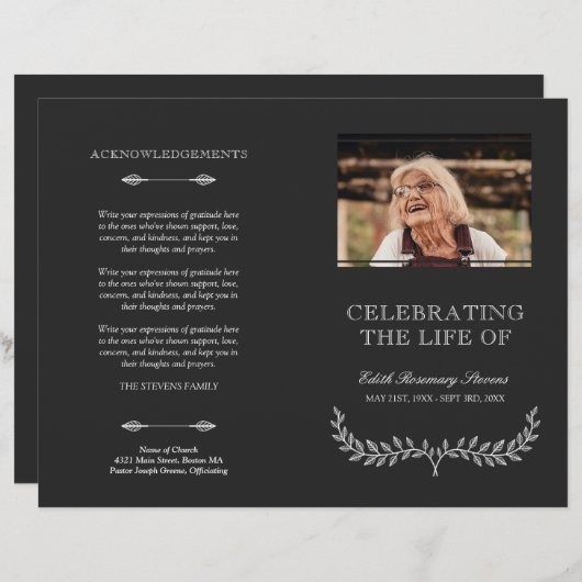 Beerdigung des Programms zur Beerdigung des Lebens (Vorne/Hinten)