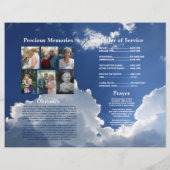 Beerdigung des Programms zur Beerdigung des Lebens Flyer (Hinten)