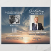 Beerdigung des Programms zur Beerdigung des Lebens Flyer (Vorne)