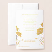 Beerdigung des Programms zur Beerdigung des Lebens Folienkarte (Rückseite mit Umschlag)