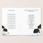 Beerdigung des Programms zur Beerdigung des Lebens Folienkarte (Innenseite)