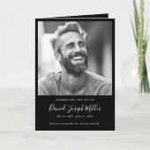 Beerdigung des Programms zur Beerdigung des Lebens Karte (Vorderseite)