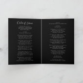 Beerdigung des Programms zur Beerdigung des Lebens Karte (Innenseite)