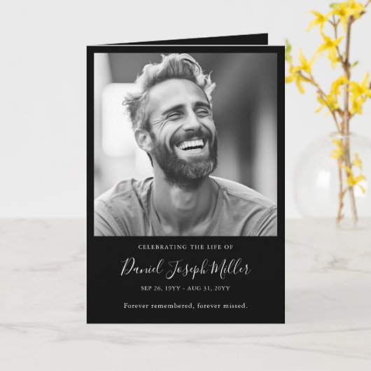 Beerdigung des Programms zur Beerdigung des Lebens Karte (Gelbe Blume)