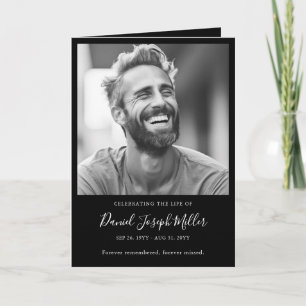 Beerdigung des Programms zur Beerdigung des Lebens Karte