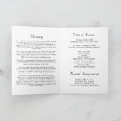 Beerdigung des Programms zur Beerdigung des Lebens Programm (Innenseite)