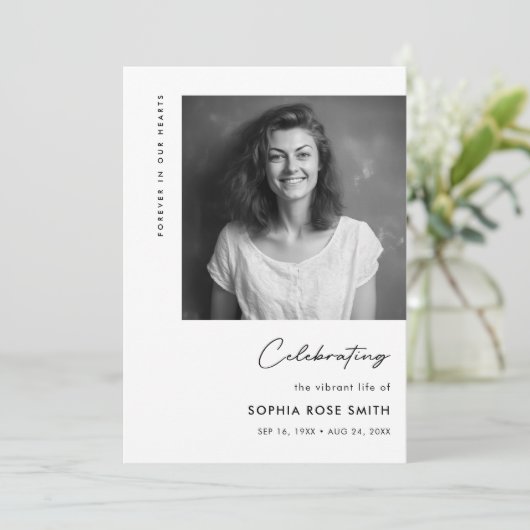 Beerdigung des Programms zur Beerdigung von Lebens Einladung (Stehend Vorderseite)