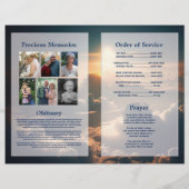 Beerdigung des Programms zur Beerdigung von Lebens Flyer (Hinten)