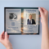 Beerdigung des Programms zur Beerdigung von Lebens Flyer (Hand)