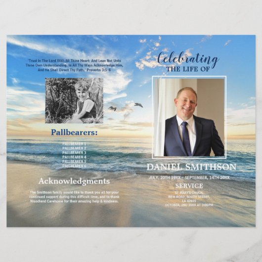 Beerdigung des Programms zur Beerdigung von Life B Flyer (Vorne)