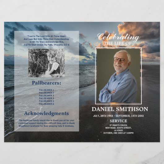 Beerdigung des Programms zur Beerdigung von Life B Flyer (Vorne)