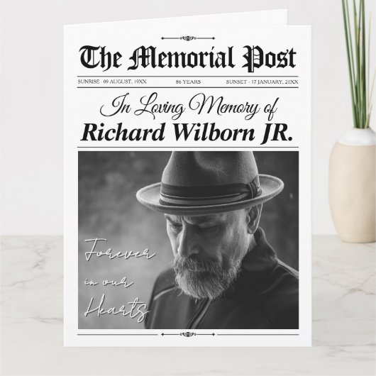 Beerdigung des Programms zur Begehung der Lebensze Karte (Vorderseite)