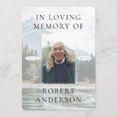 Beerdigung des "River Mountain in Love Memory" Programm (Vorderseite)