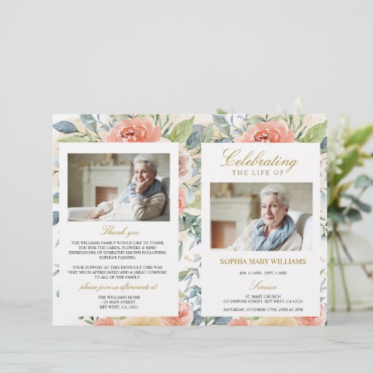 Beerdigung des Rosenprogramms in Rosa Rose | Diens (Stehend Vorderseite)