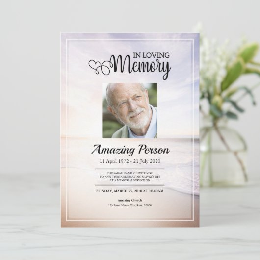 Beerdigung des Schiffes Einladung (Stehend Vorderseite)