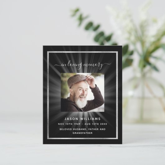 Beerdigung des Schwarz-weißen Fotos (Stehend Vorderseite)