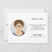 Beerdigung des Sober Circle Foto Dankeschön Karte (Vorderseite)