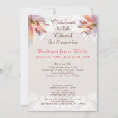 Beerdigung des Tiger Lily Memorial Service Einladung (Vorderseite)