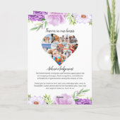 Beerdigung - Design der Lila und rosa Blume Programm (Rückseite)